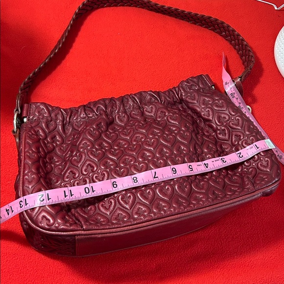 Brighton Leather Elegant Burgundy Shoulder Bag - Picture 10 of 16